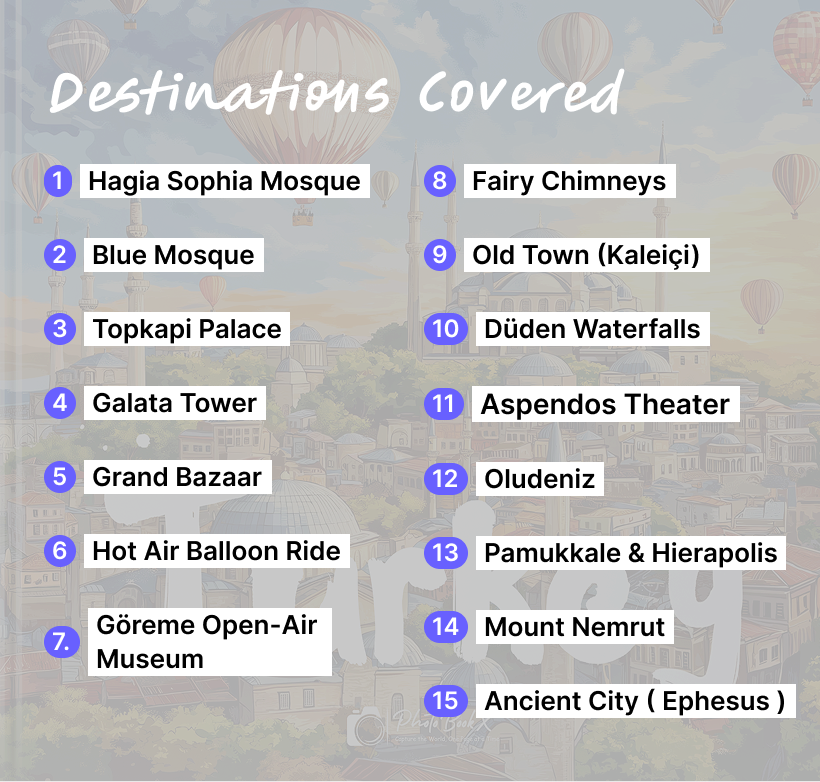 Turkey - 15 Destinations