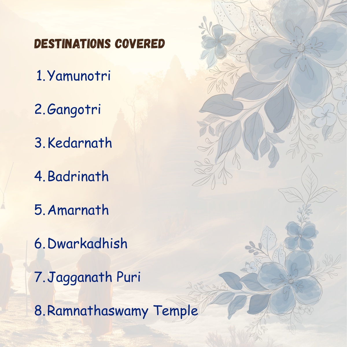 Bharat ke Dhaam - 8 destinations - 12 pages