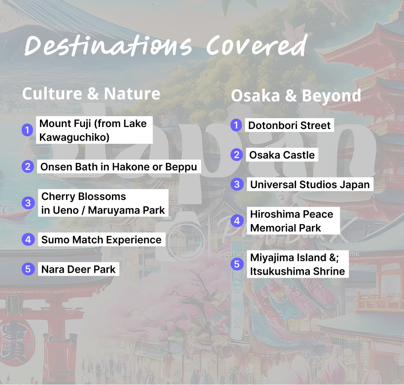 Japan – 25 Destinations