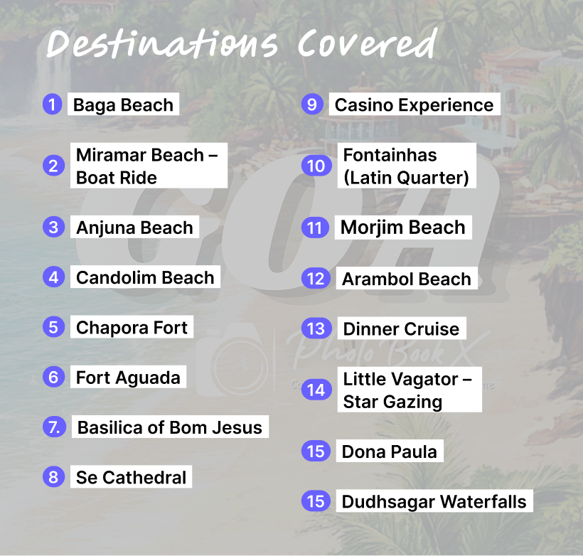 North Goa  - 16 destinations