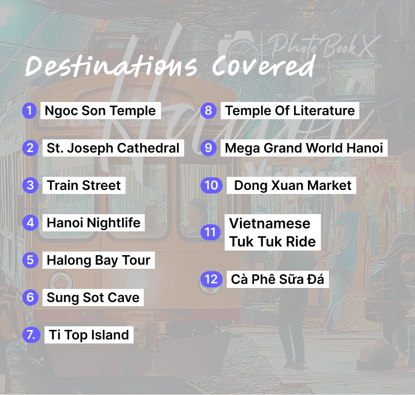 Hanoi, Vietnam - 12 destinations