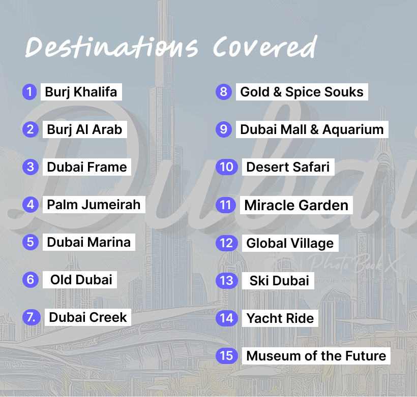 Dubai – 15 Destinations
