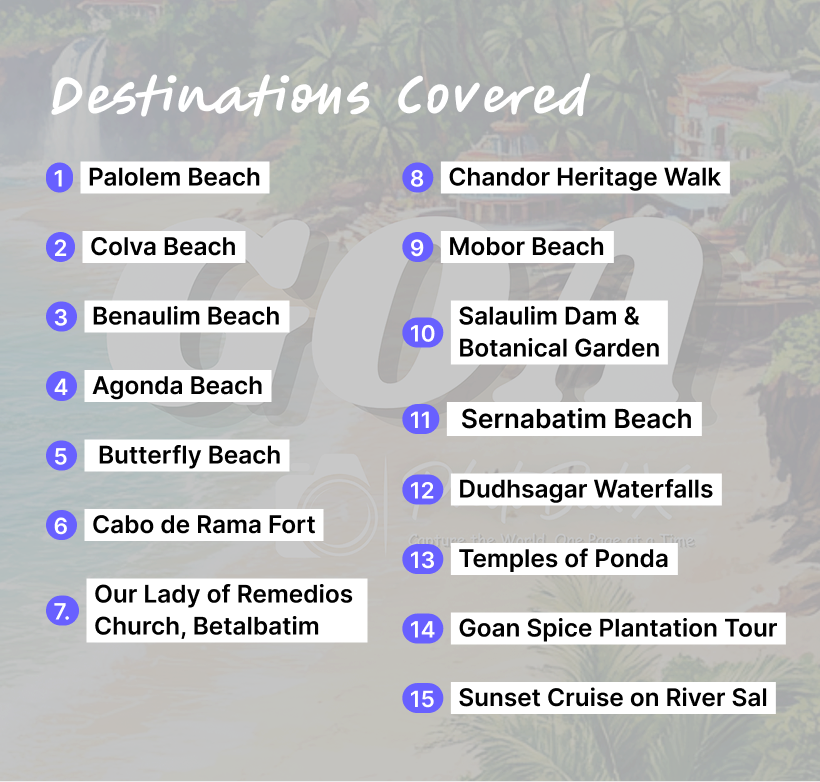 South Goa  - 15 destinations